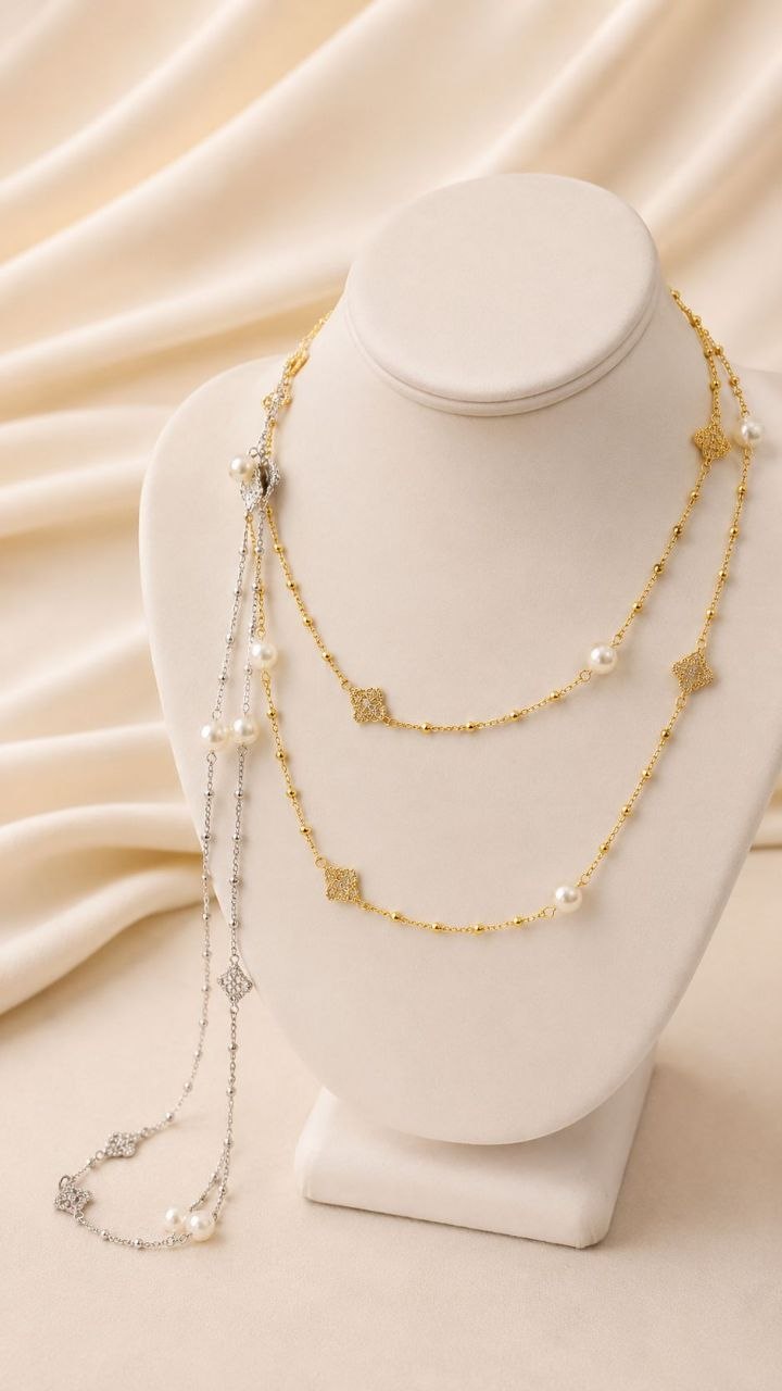Pearl luxe Layered Necklace
